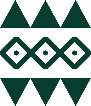 Triange and Diamond-3-Forrest Green